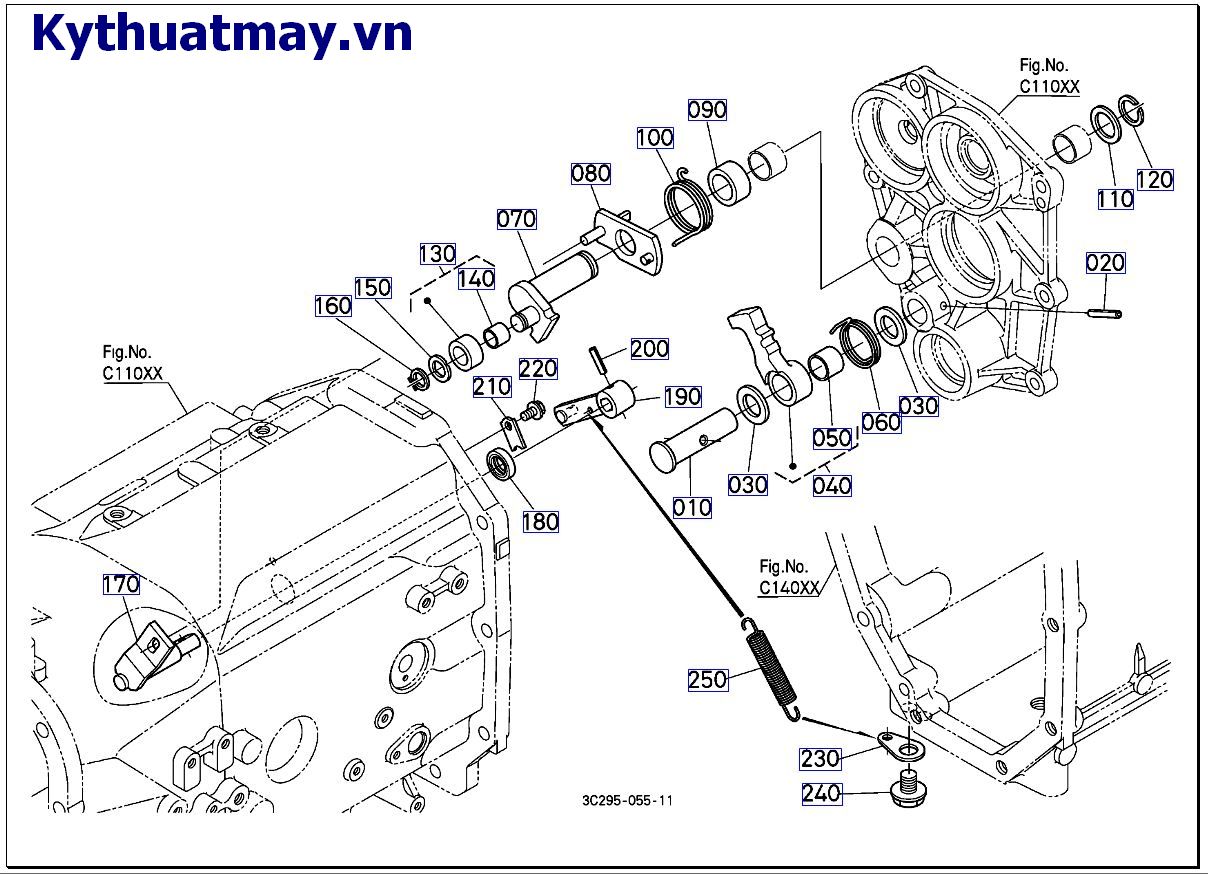 Bộ hãm tay trục cam